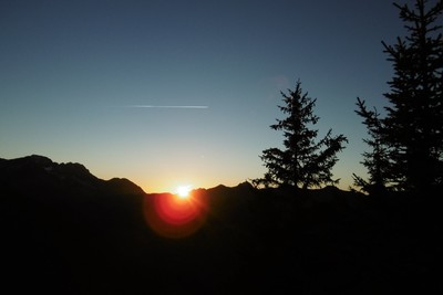 Coucher de Soleil sur les Préalpes Françaises.