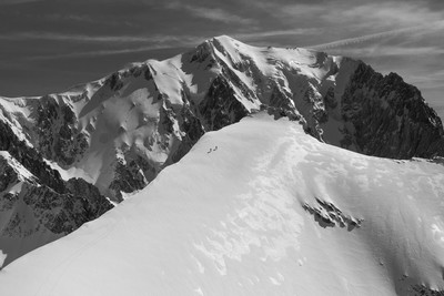 En route vers le Mont Blanc par les Dômes de Miage et Bionnassay