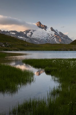 Dernière lumière sur le lac de Mya