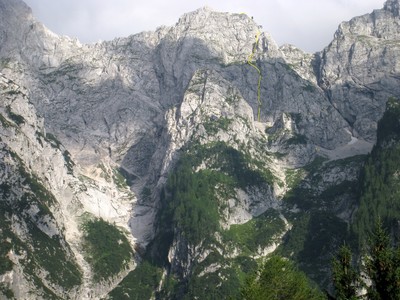 Vrh Zelenic : Mineštra, VI/V, 250m