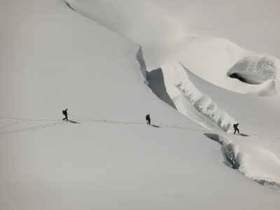 La crevasse - Breithorn Roccia Nera
