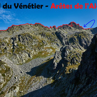 Signal du Vénétier - Arêtes de l'Aigleton - Versant NE