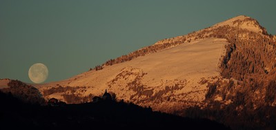 Roulé de lune, levé de soleil