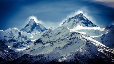 Le Cervin et la Dent Blanche, février 2015