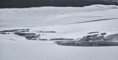 En haut du glacier de Tré-la-Tête