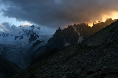 Chaud et froid sur le massif du Mont-Blanc