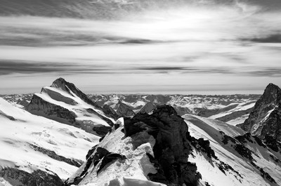 Les Alpes depuis Hinteresfischerhorn