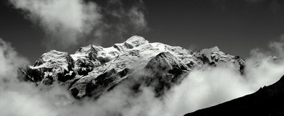 Mont Blanc depuis le désert de Platé