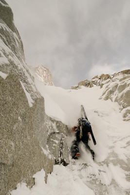 Couloir en Y à l'Aiguille d'Argentière
