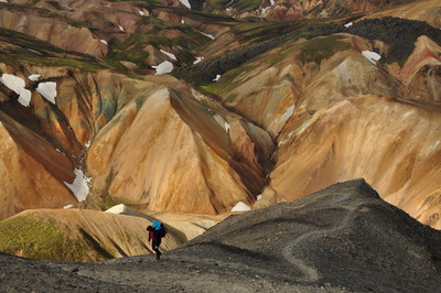 Le serpent du désert (Landmannalaugar, Islande)