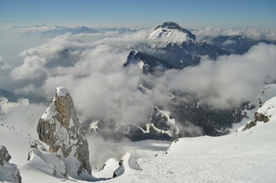 Chamechaude depuis la Dent de Crolles (Chartreuse)