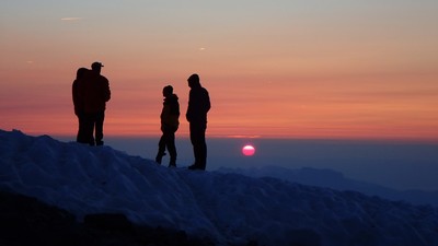 Tête Rousse - Bivouac avant l'ascension du Mont Blanc