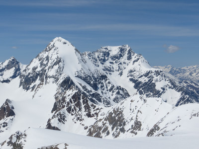 Koenigspitze - Gran Zebrù and Ortler from Cevedale Koenigspitze - Gran Zebrù and Ortler from Cevedale