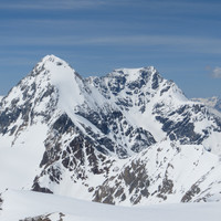 Koenigspitze - Gran Zebrù and Ortler from Cevedale