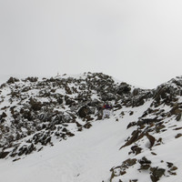 Climby bit under the summit