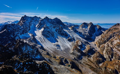 Vallon du Bens et ses belles faces Nord...