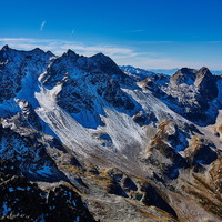 Vallon du Bens et ses belles faces Nord...