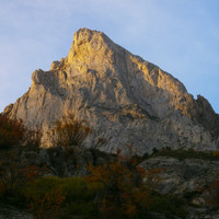 Chapeau au coucher de soleil