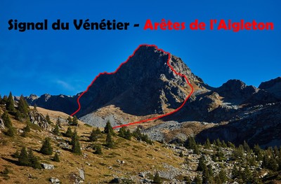 Signal du Vénétier - Arêtes de l'Aigleton