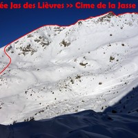 Traversée Jas des Lièvres >> Cime de la Jasse
