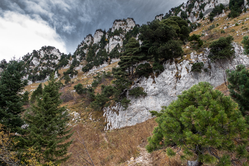 Montée vers la cheminée