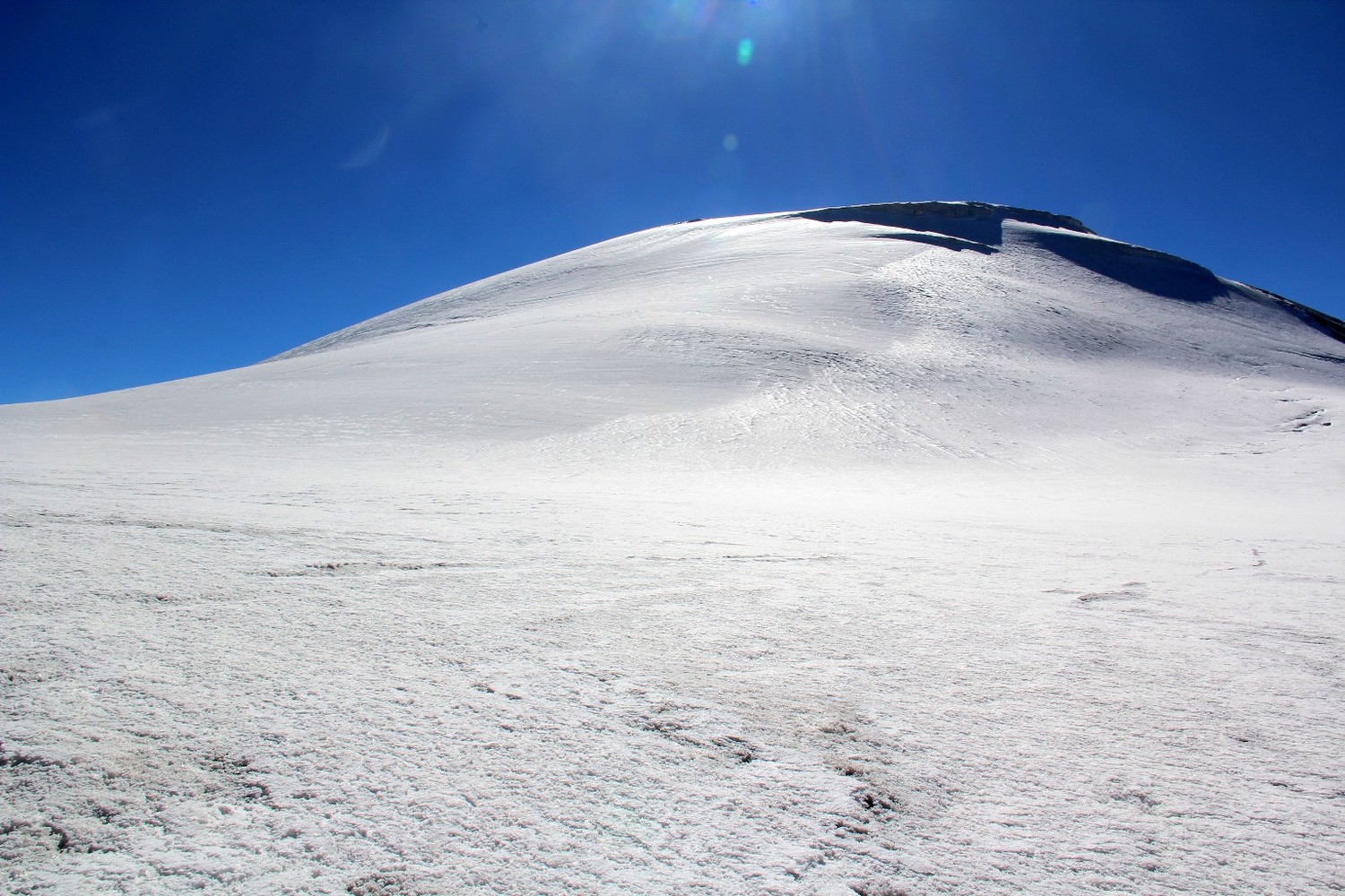 Arrivée sur la calotte glaciaire