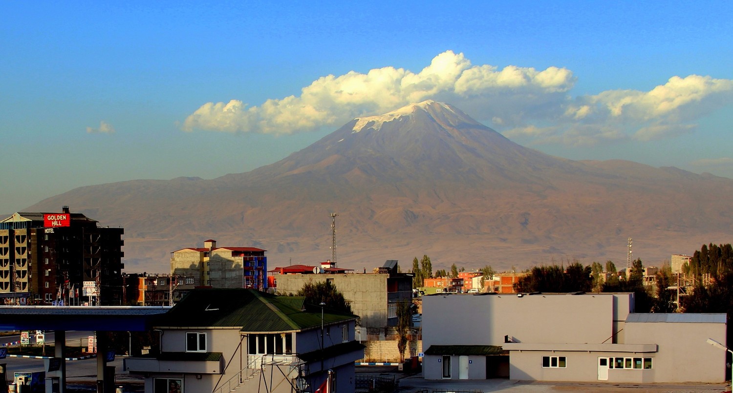 L'Ararat vu depuis Dogubeyazit