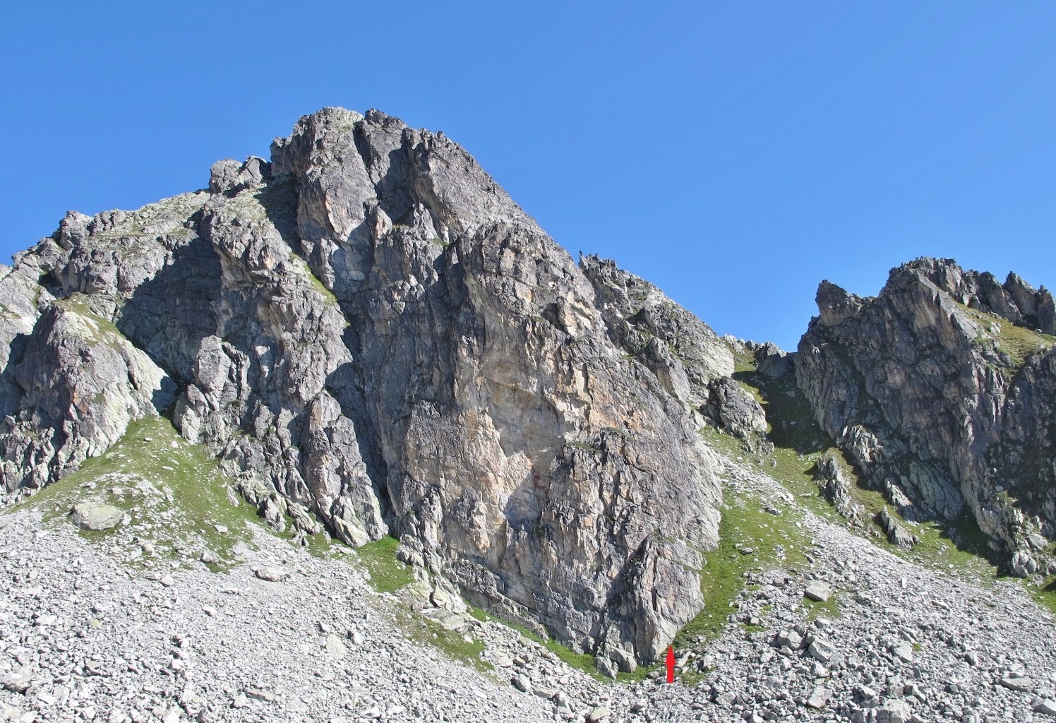 Pointe de Cerdosse, voie du Pilier