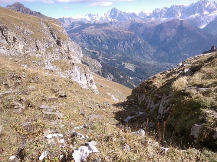 Partie supérieure de la combe
