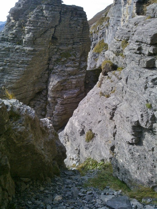 Petit couloir à descendre