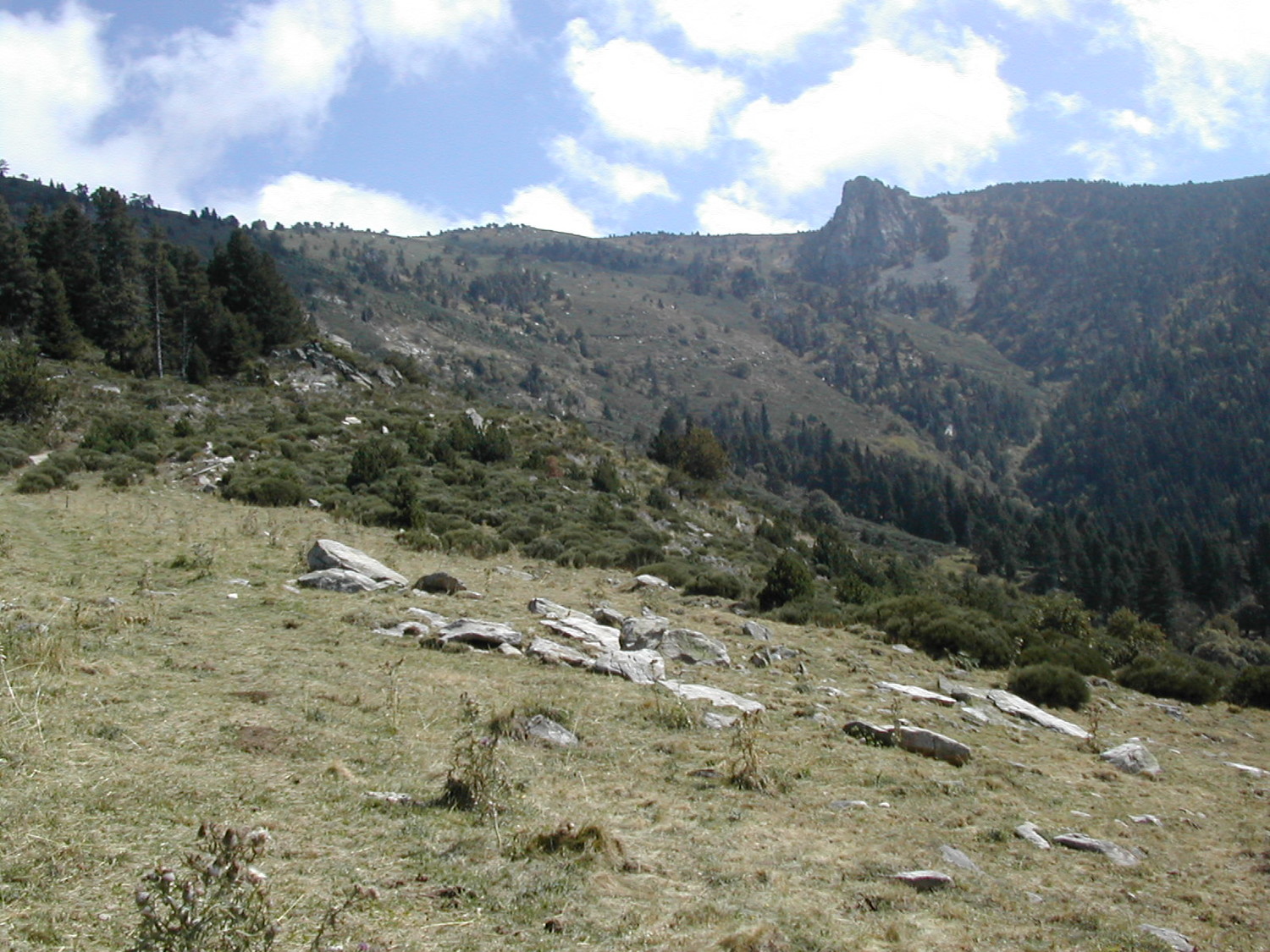 Roc Mary depuis le refuge Oller