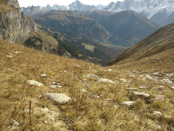 Rejoindre la combe d'En Bovie