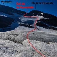 Col de la Pyramide par le Glacier des Rousses