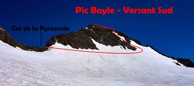 Pic Bayle - pente terminale Sud