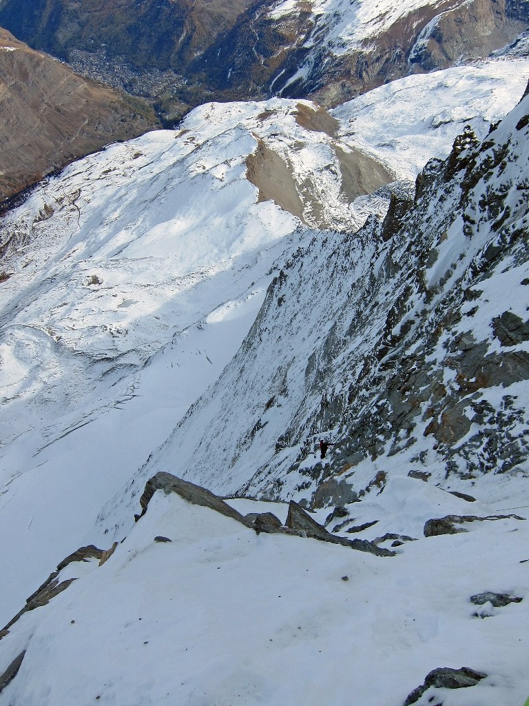 Début des pentes sommitales