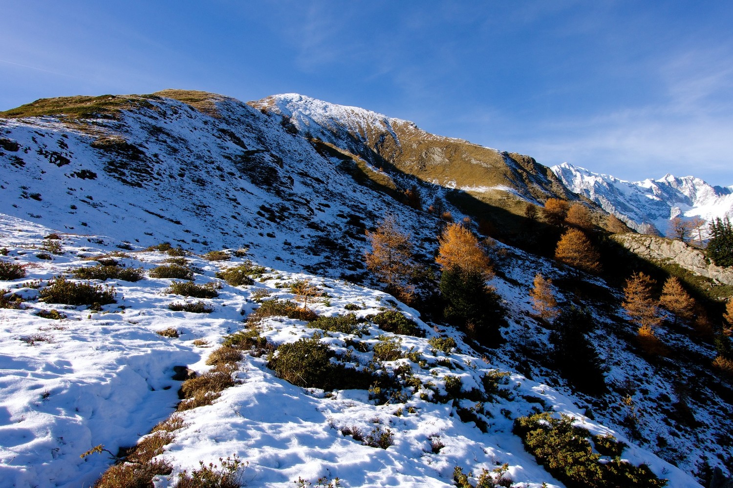 Entre le Mont Nona et le sommet du Crammont