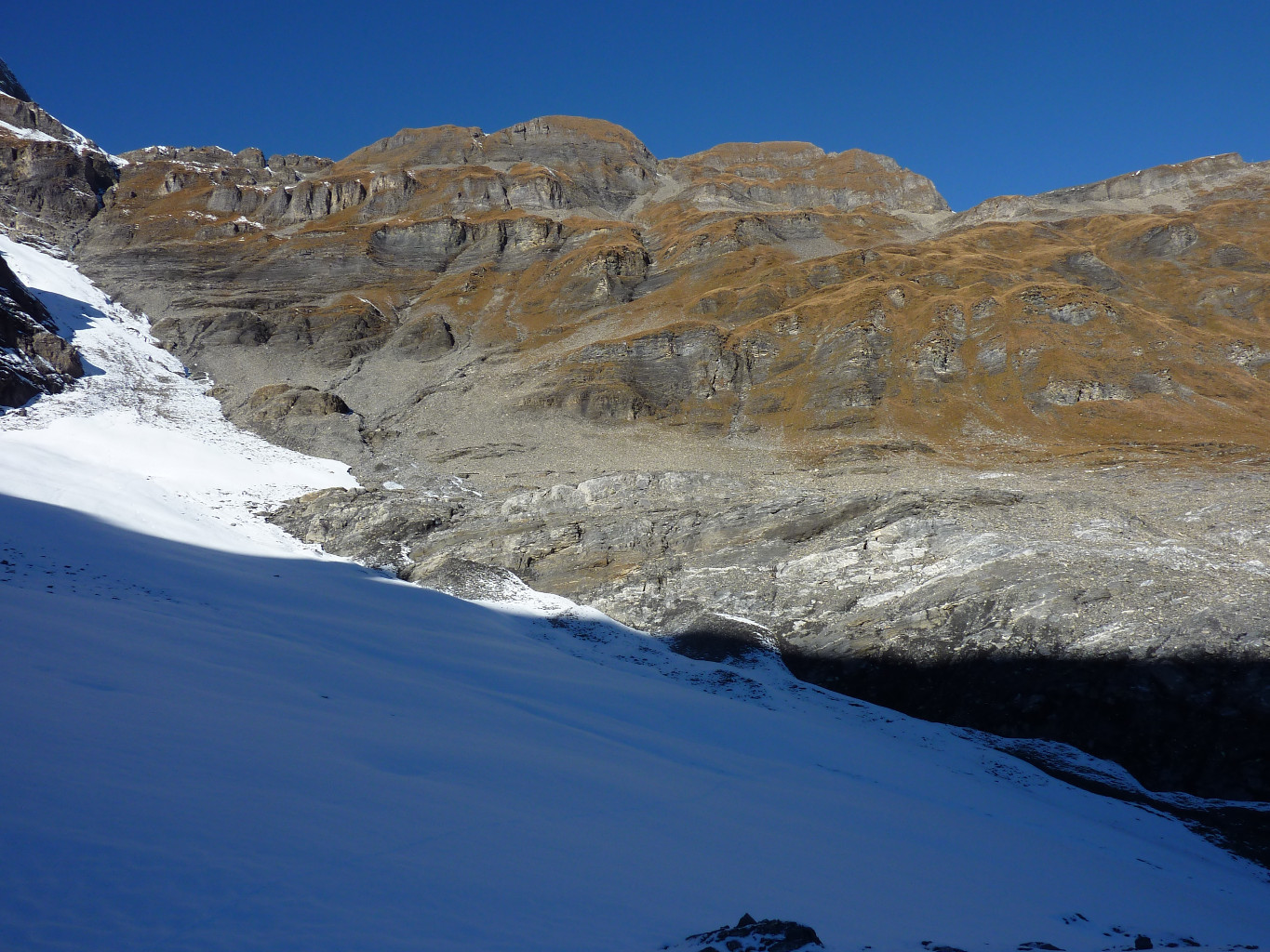 Remontée du glacier de la Finive