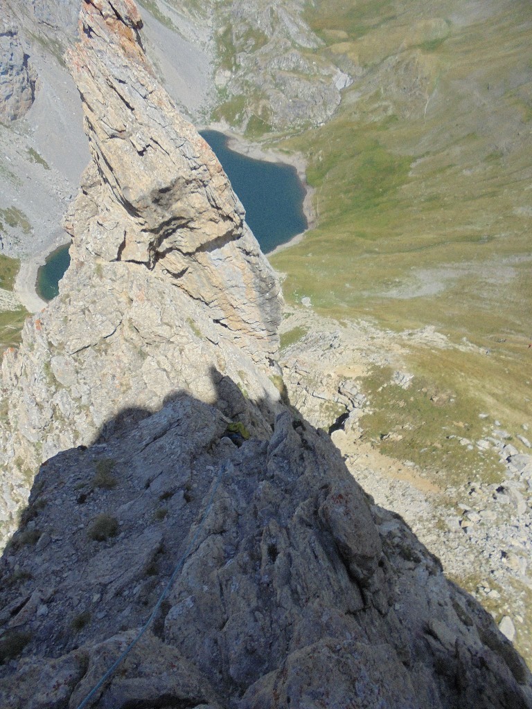 une fois squr l'arrête