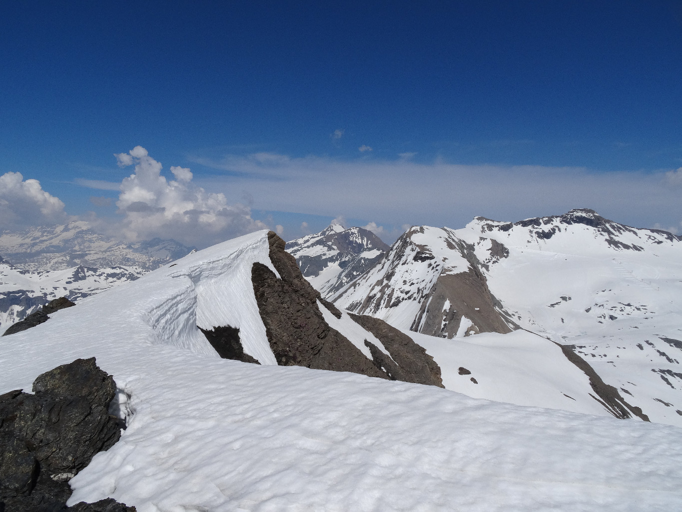 Vue vers le glacier du Grand Pissaillas.