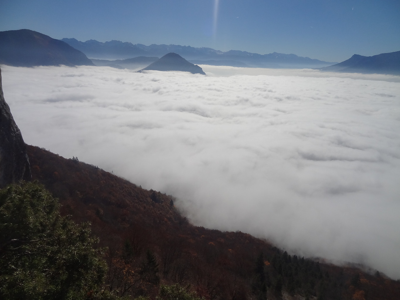 mer calme sur la cluse de savoie