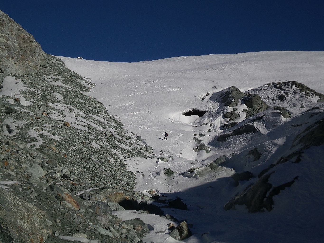 fin de la descente à 3050m