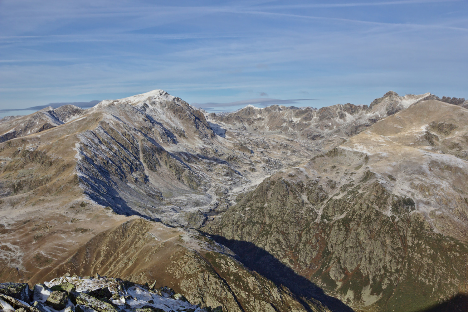 Cabanette, vallée du Siscar depuis tossal Mercader