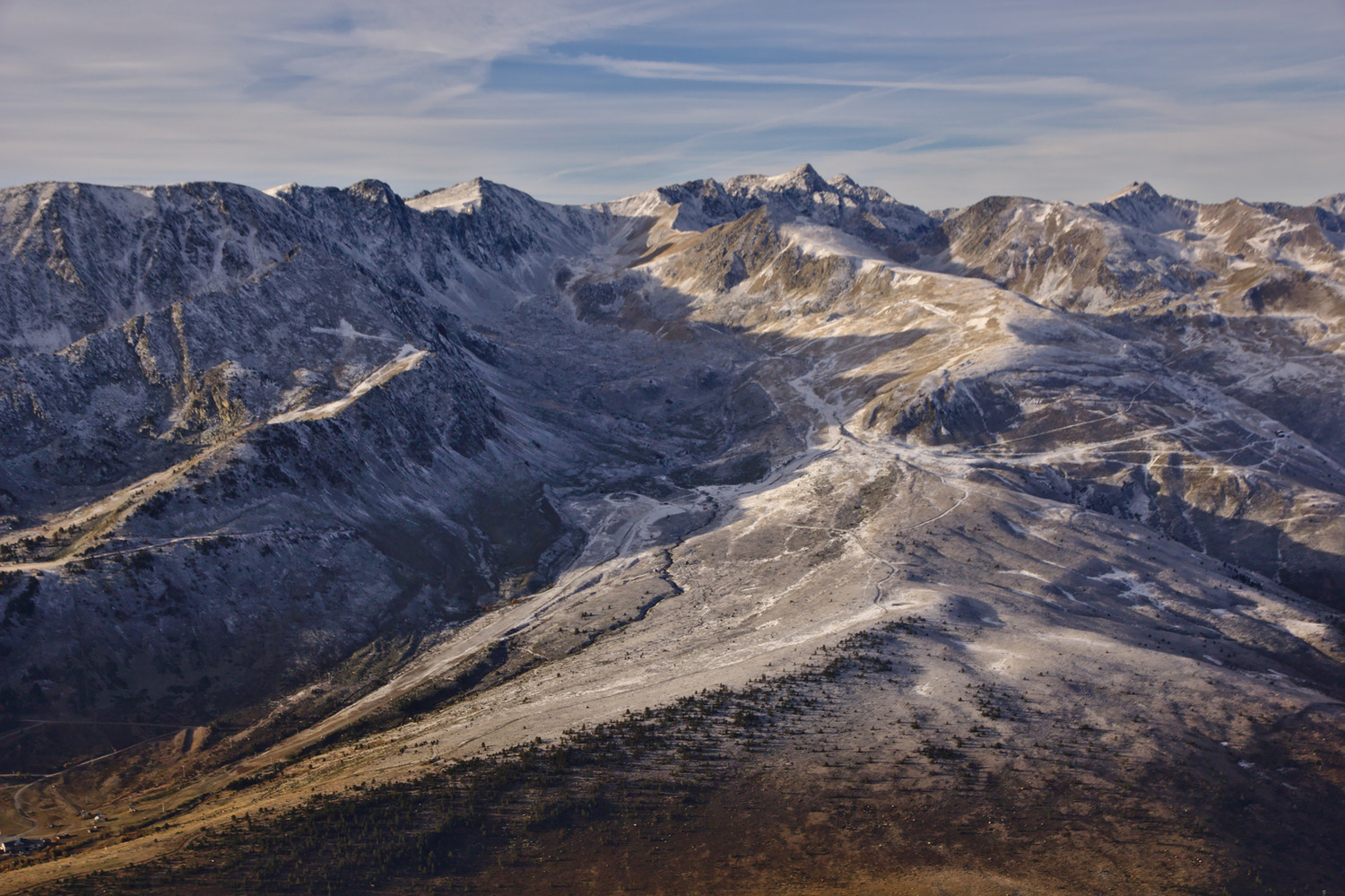 Font Negra, Valletes, Puymorens depuis tossal Mercader