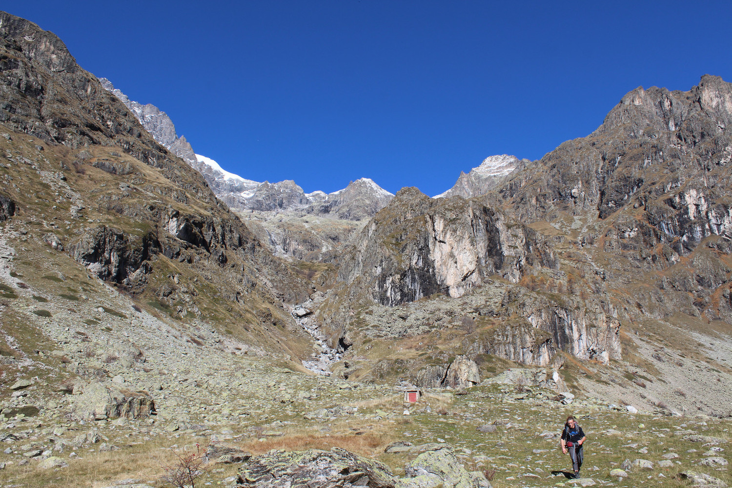 Depuis l'hotel du Gioberney