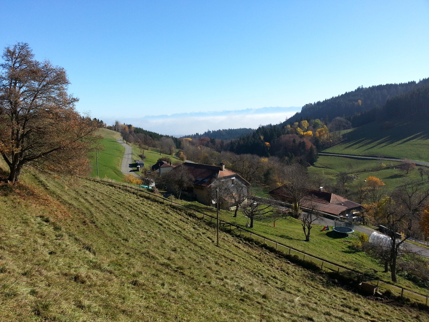 Quiétude et chaleur à la sortie du vallon