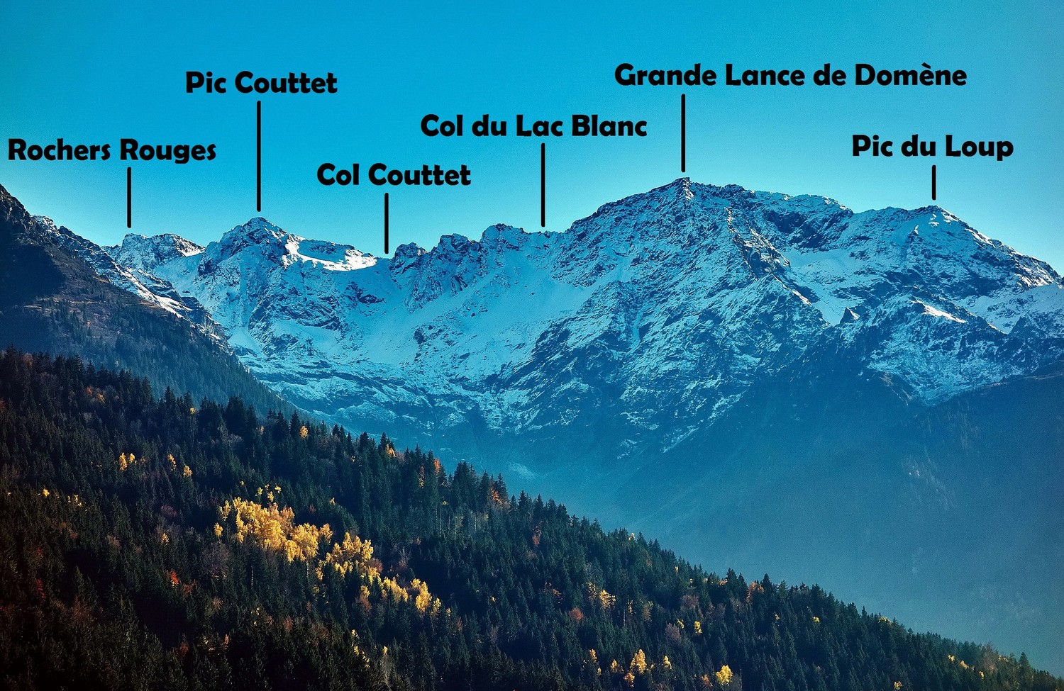 Des Rochers Rouges au Pic du Loup - Versants Nord