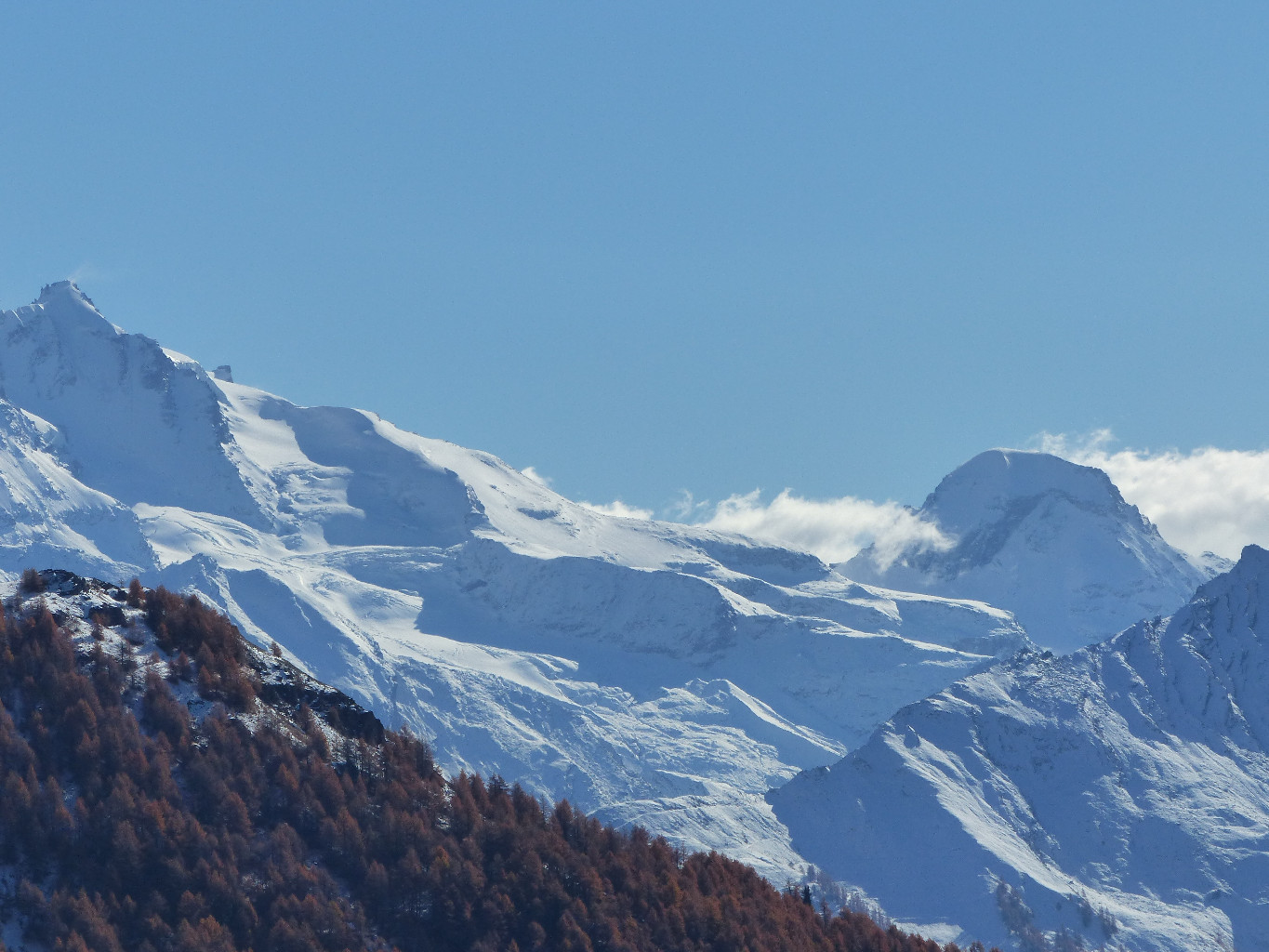 Grand Paradis et Ciarforon durant la montée