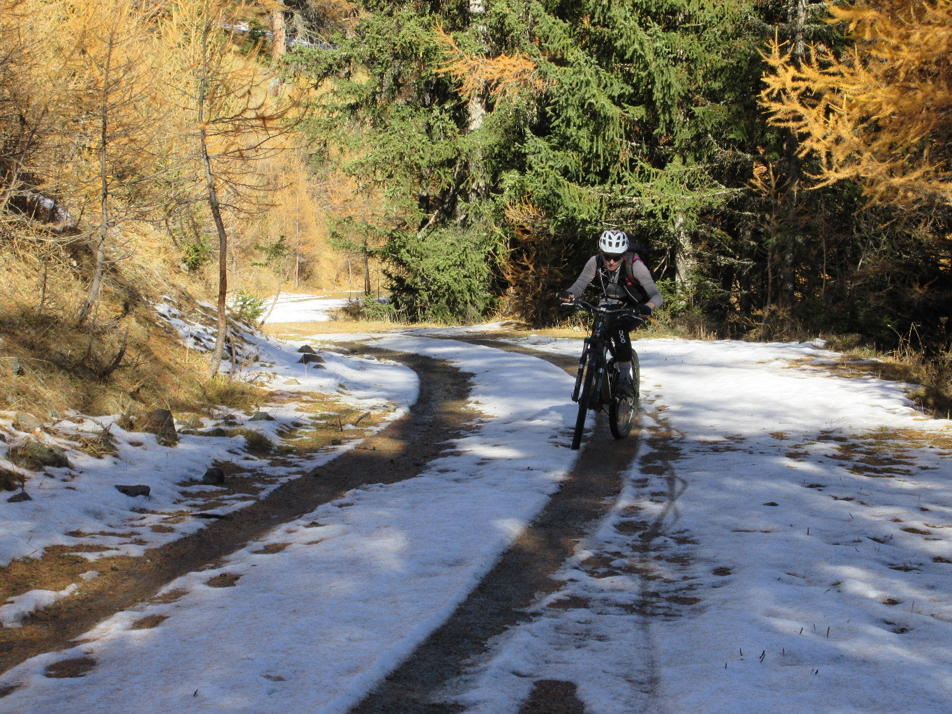 un peu de neige, pas gênante