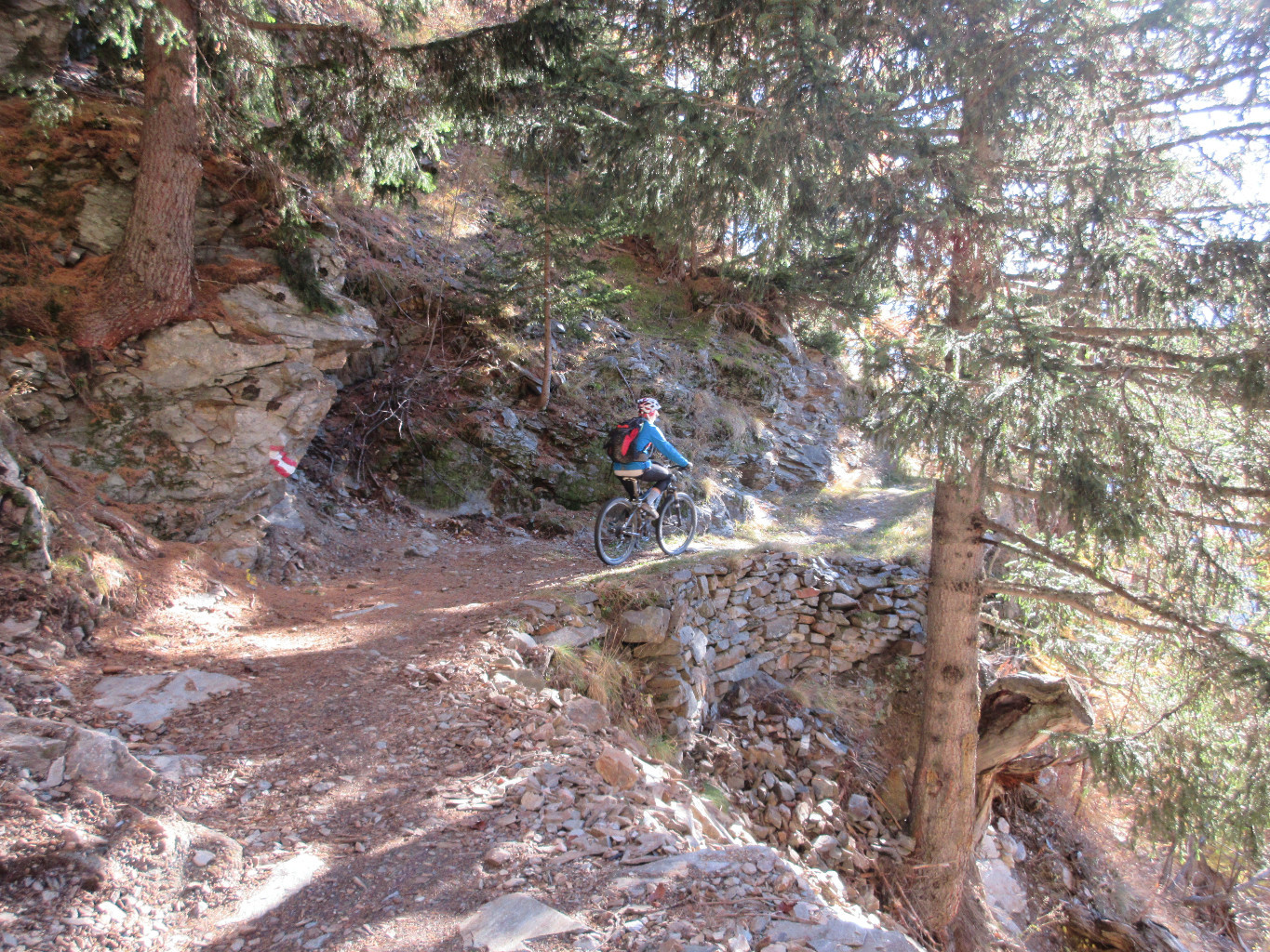 sentier de retour, très chouette à rouler