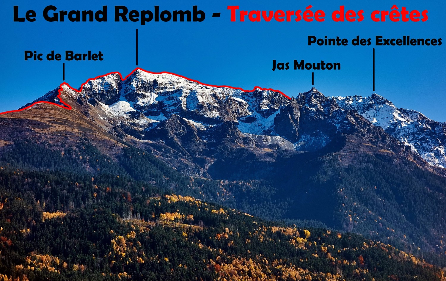 Le Grand Replomb - Traversée des crêtes